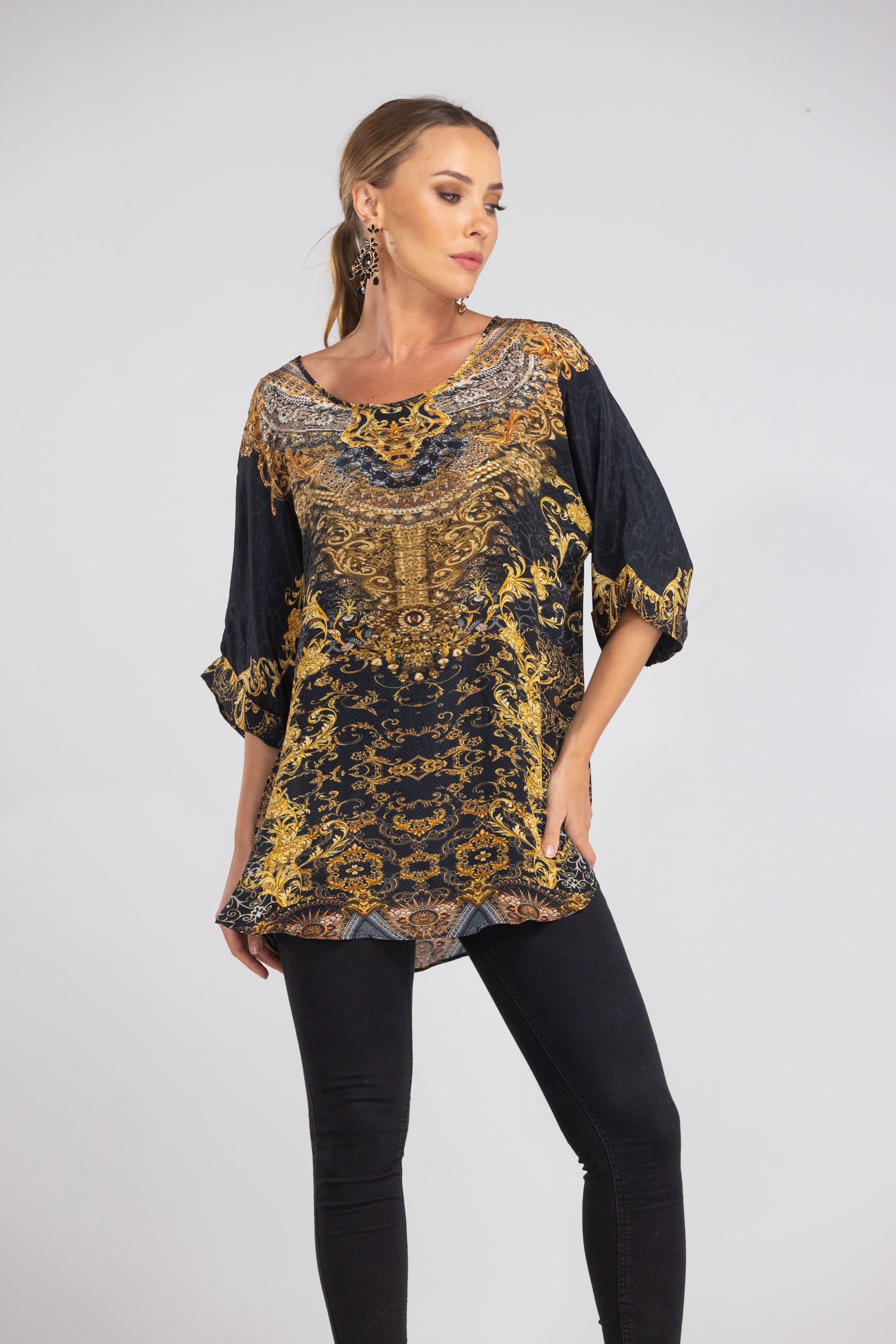 VALLETTA - KAFTAN TOP (Shorter Style) - TheSwankStore