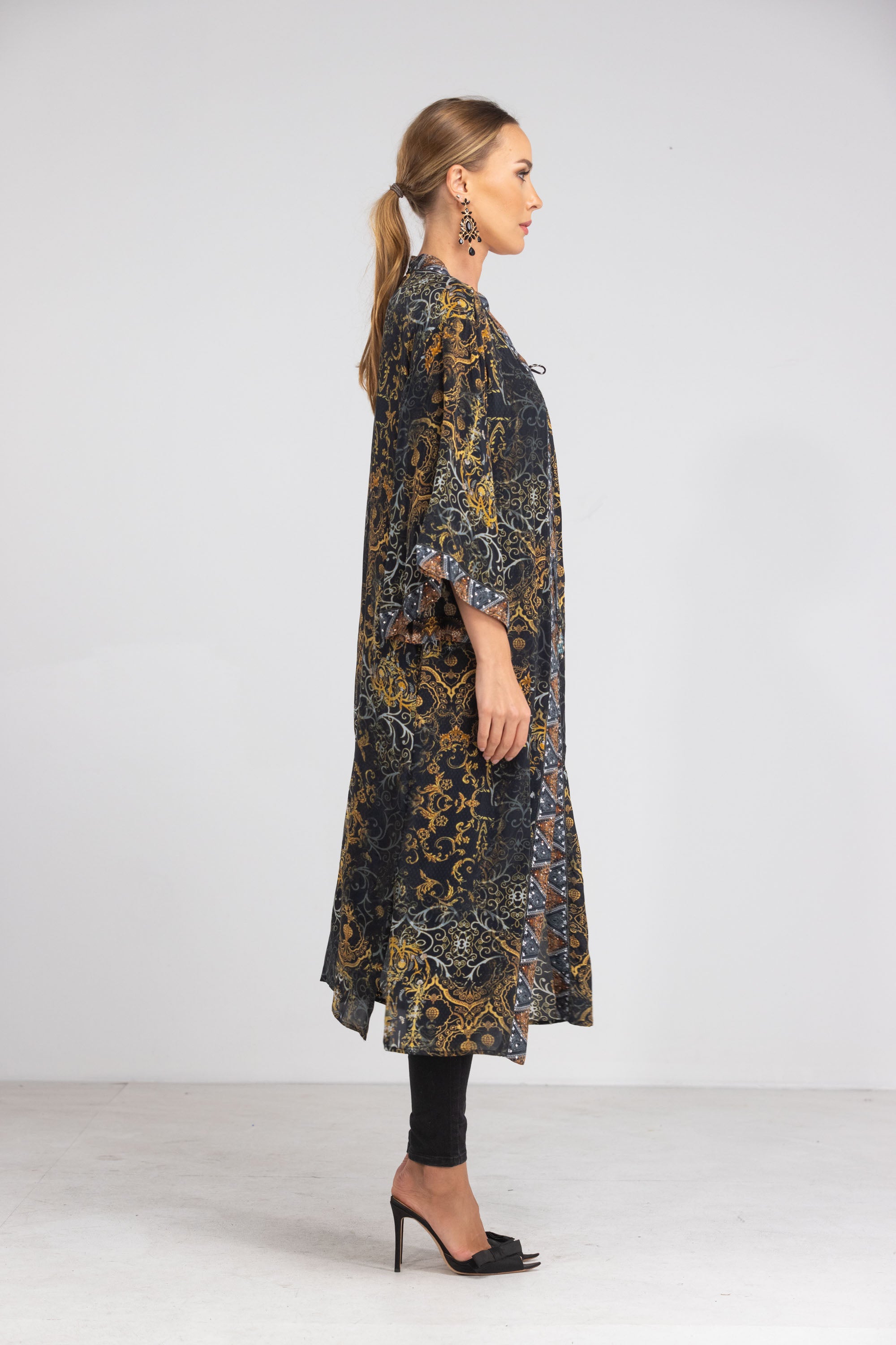 VALLETTA - KIMONO SHRUG (LONG) - TheSwankStore