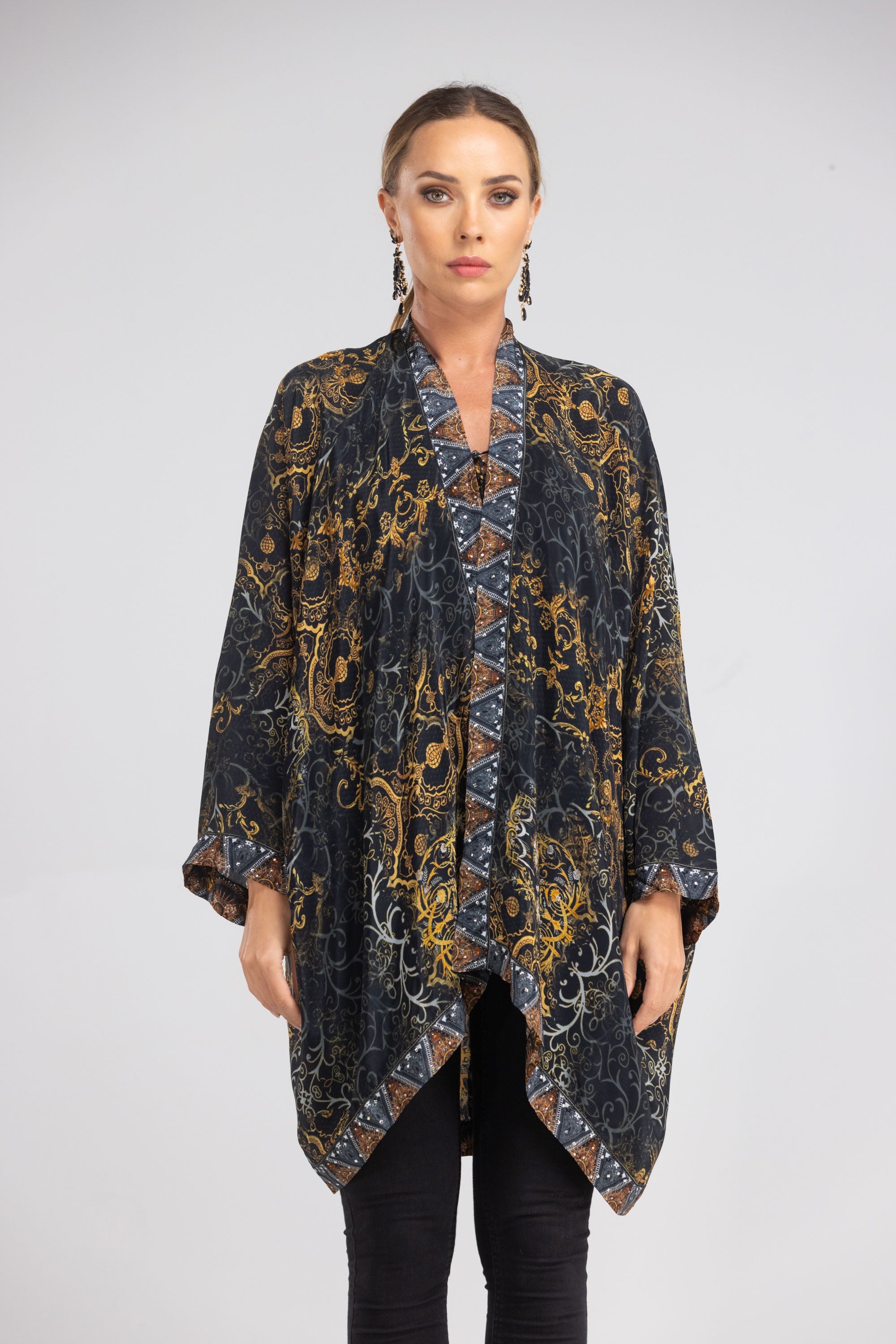 VALLETTA - KIMONO SHRUG (SHORT) - TheSwankStore