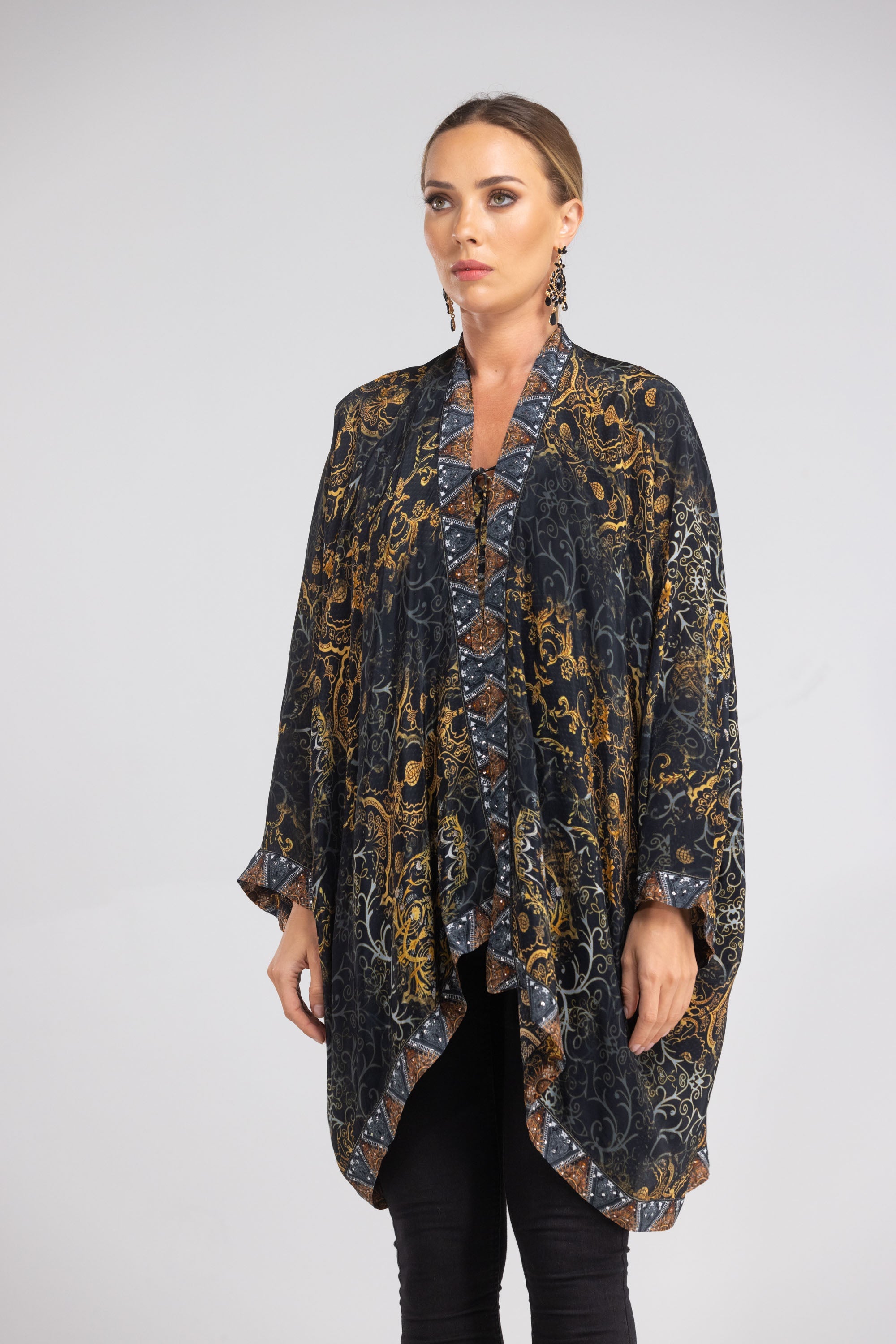 VALLETTA - KIMONO SHRUG (SHORT) - TheSwankStore