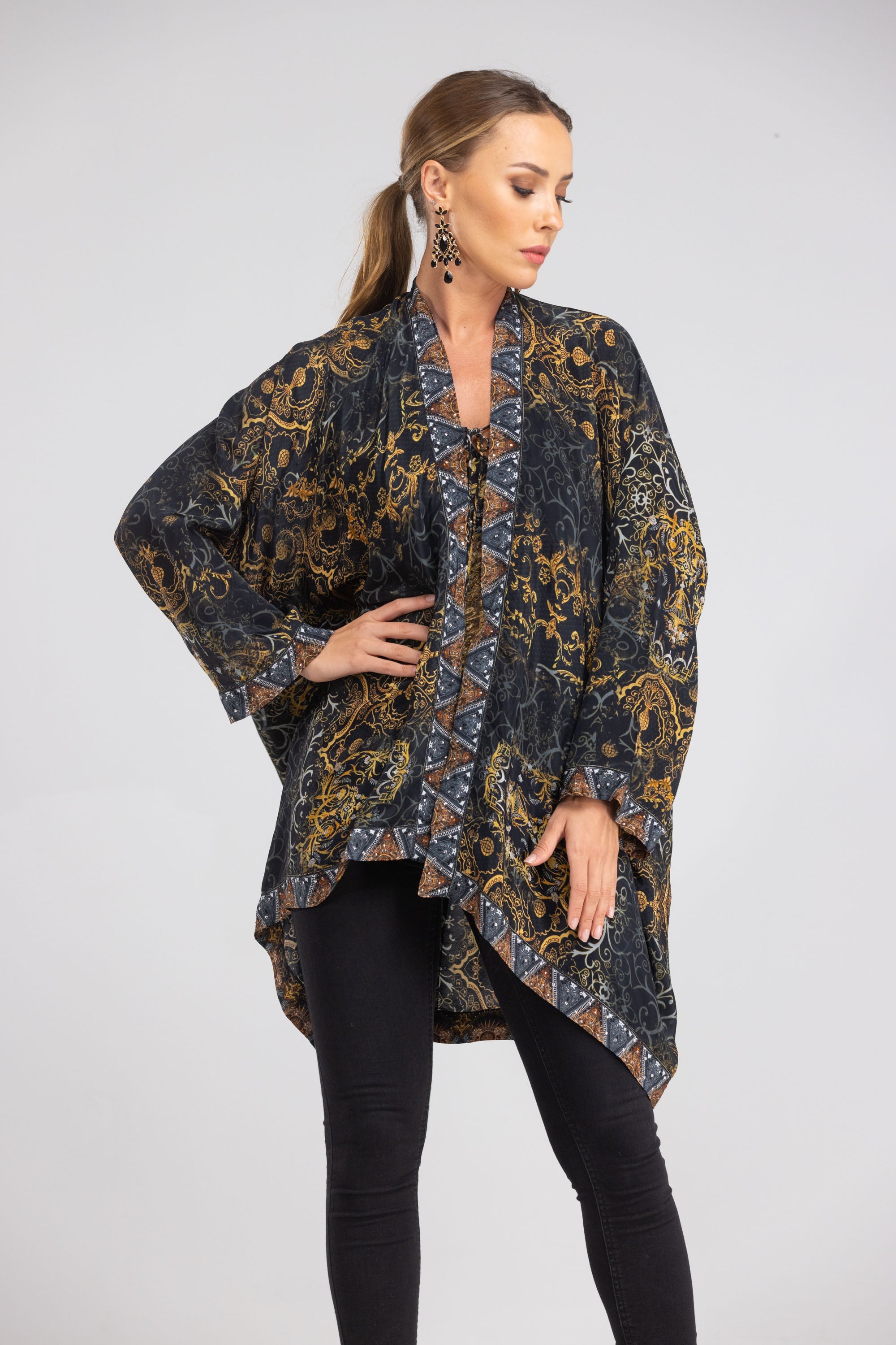 VALLETTA - KIMONO SHRUG (SHORT) - TheSwankStore