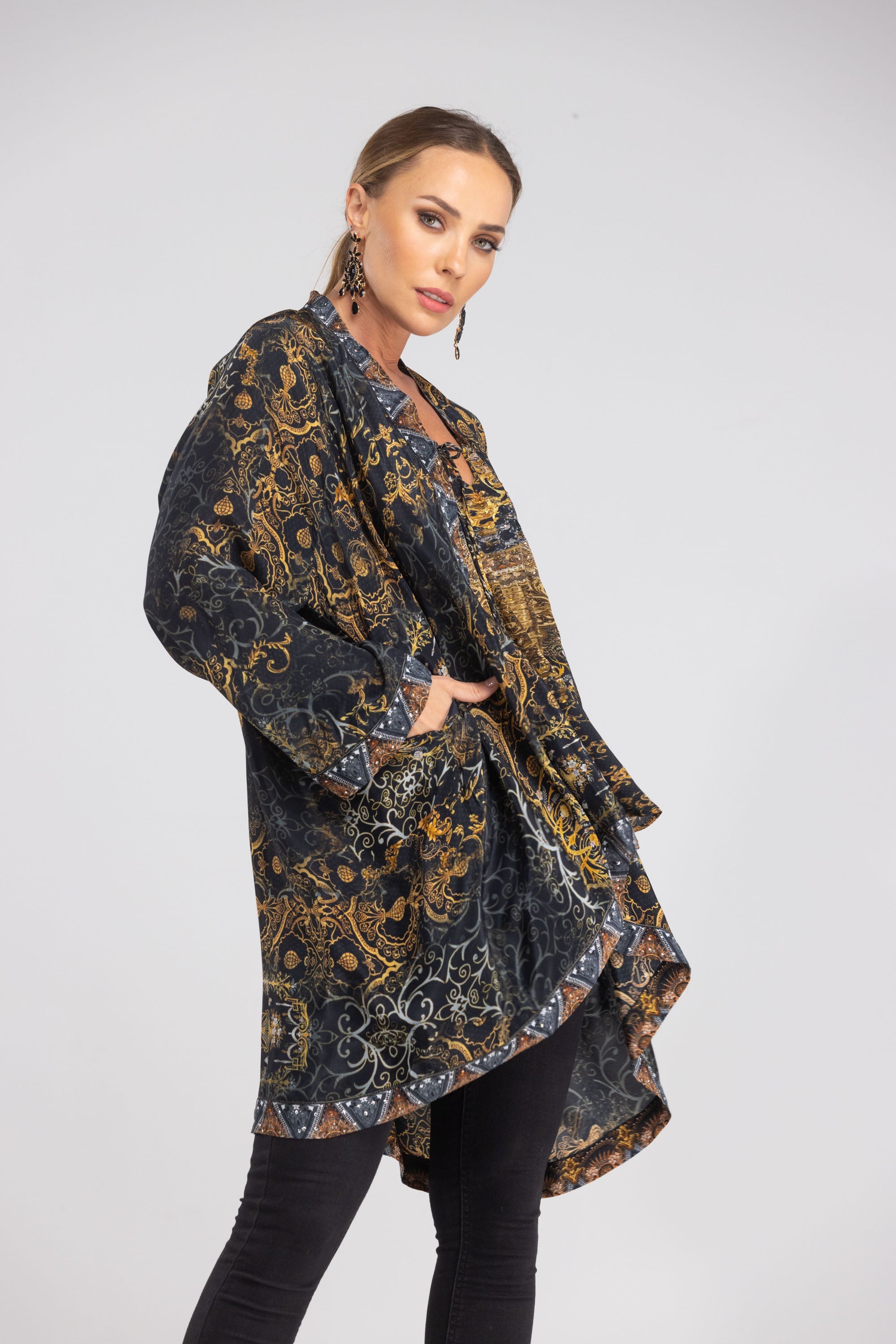 VALLETTA - KIMONO SHRUG (SHORT) - TheSwankStore