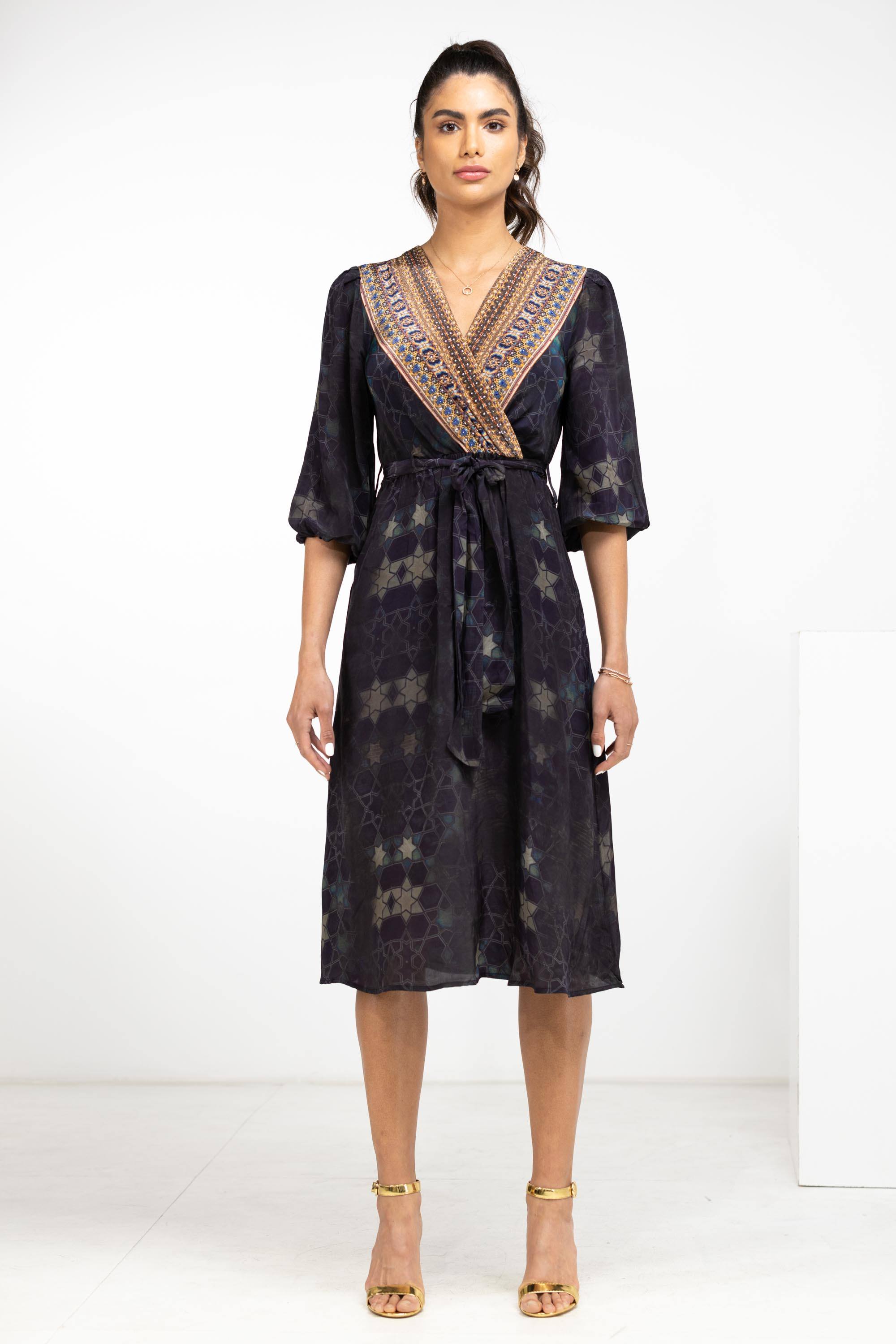 MIDNIGHT IN PARIS -  KIMONO DRESS - TheSwankStore