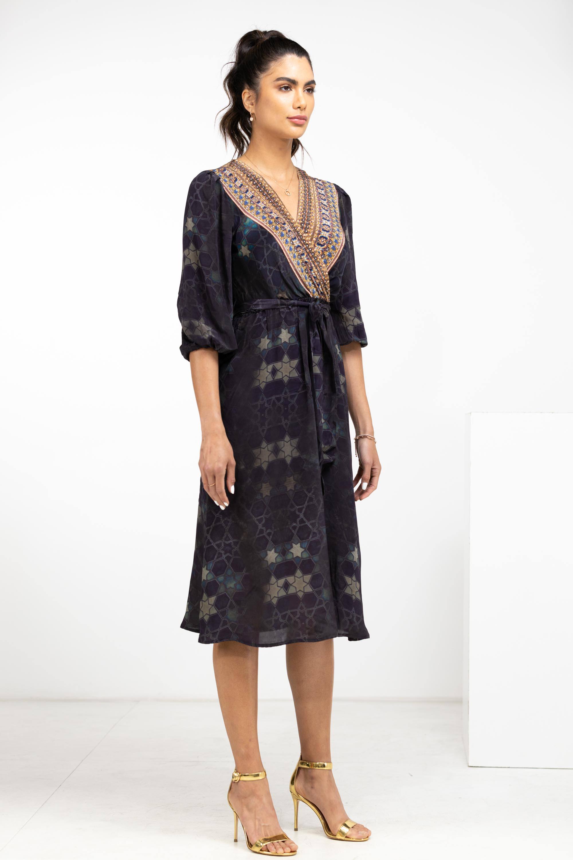 MIDNIGHT IN PARIS -  KIMONO DRESS - TheSwankStore