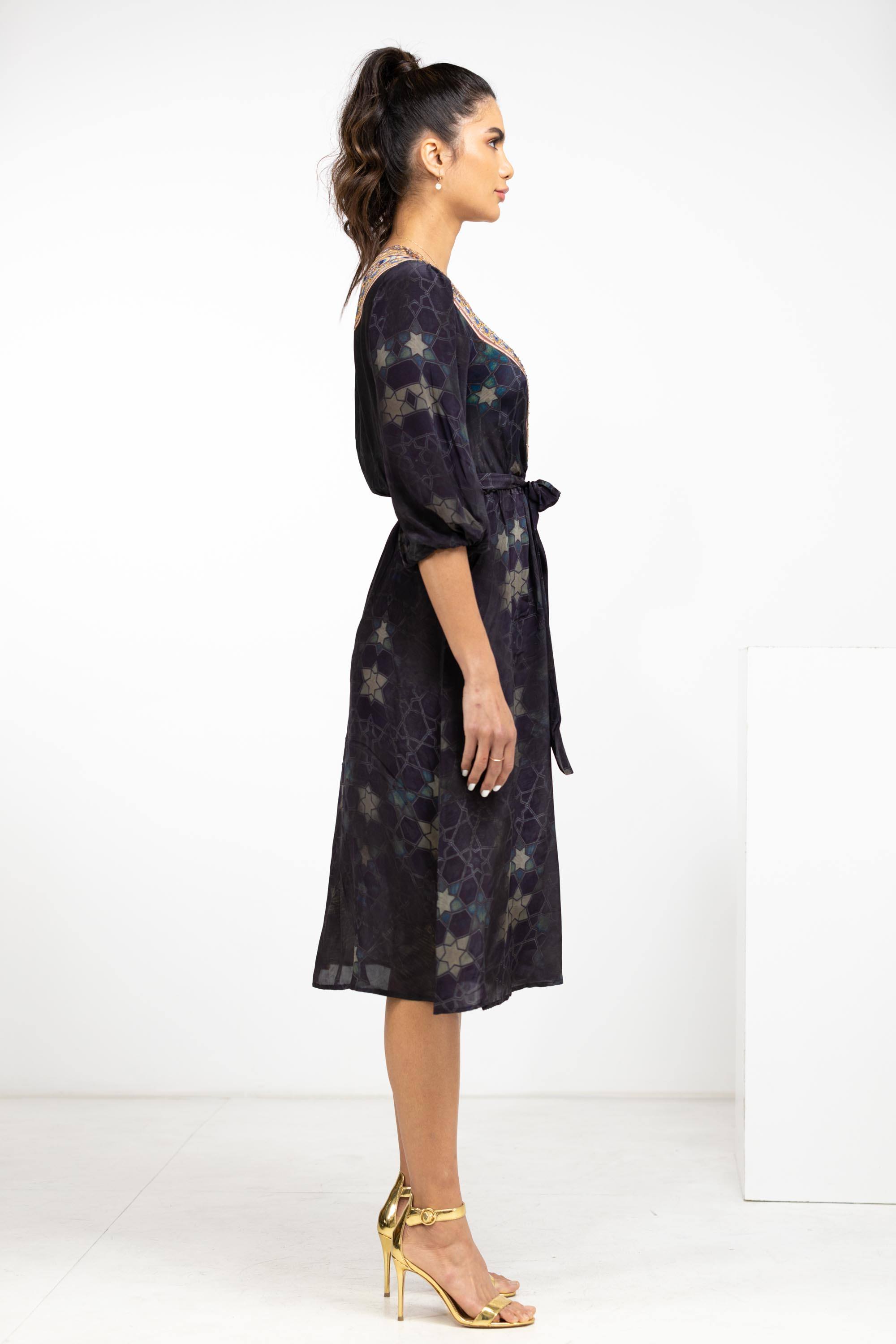 MIDNIGHT IN PARIS -  KIMONO DRESS - TheSwankStore