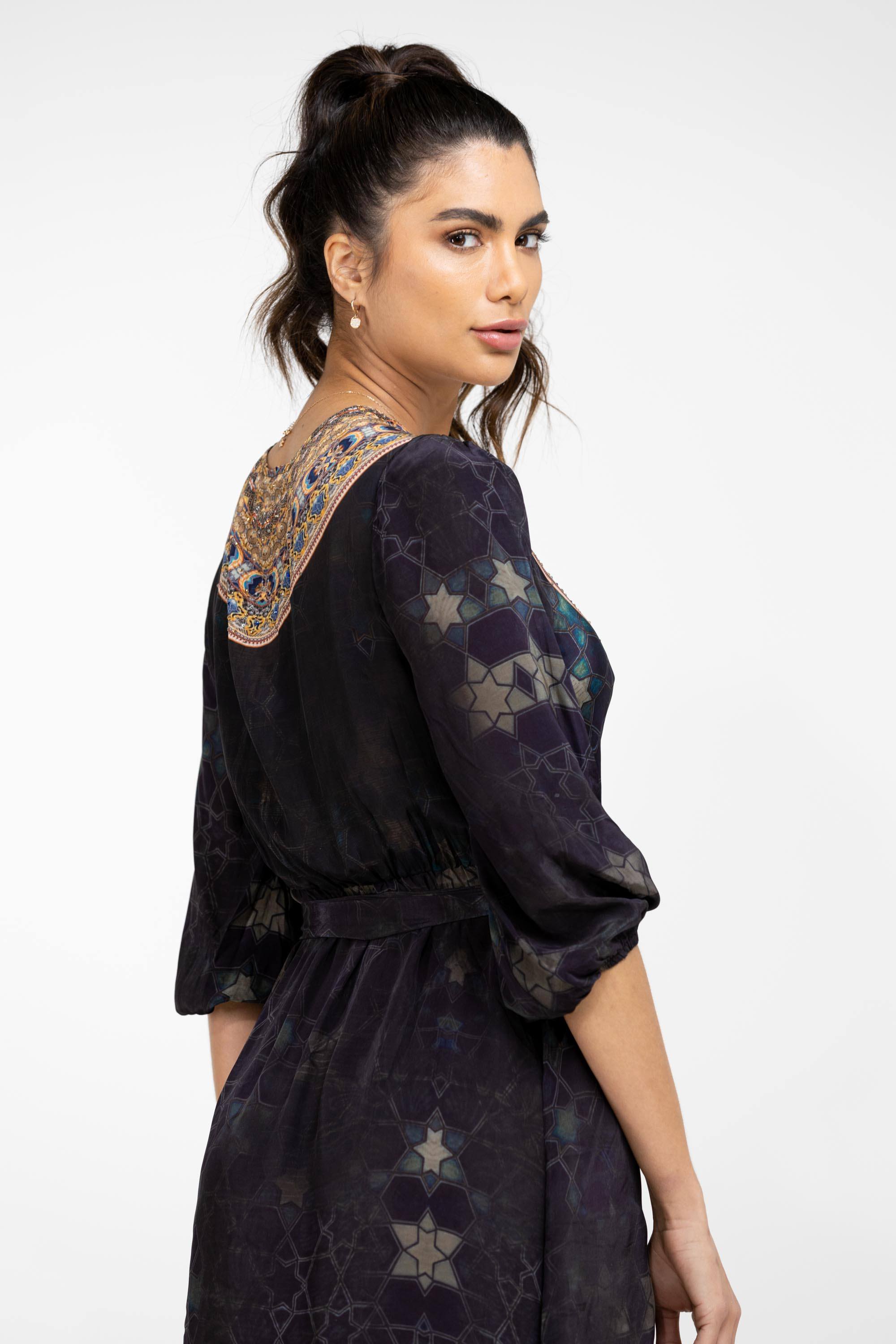 MIDNIGHT IN PARIS -  KIMONO DRESS - TheSwankStore