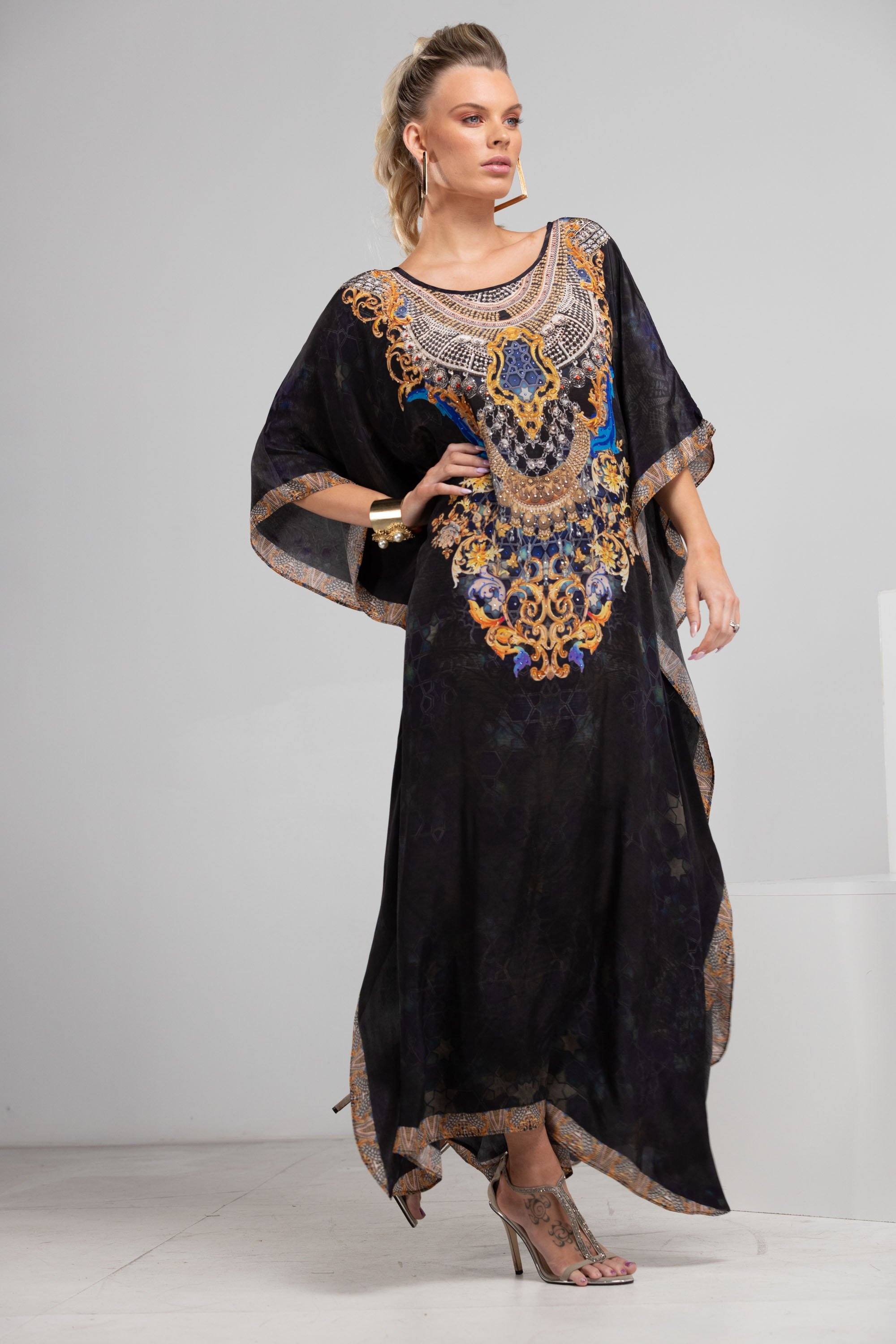 MIDNIGHT IN PARIS - LONG KAFTAN - TheSwankStore