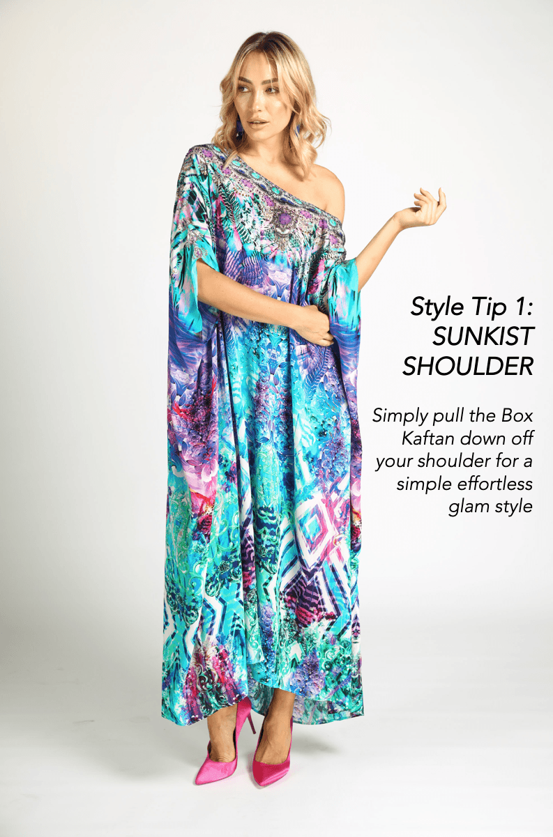 INDIGO SUMMER - Box Kaftan - TheSwankStore