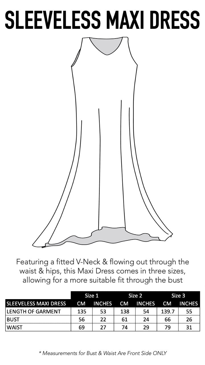 TUNISIA - SLEEVELESS MAXI DRESS - TheSwankStore
