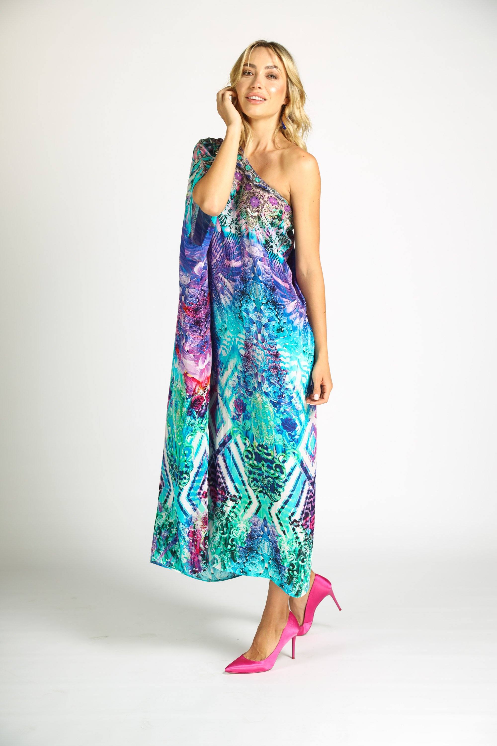 INDIGO SUMMER - Box Kaftan - TheSwankStore