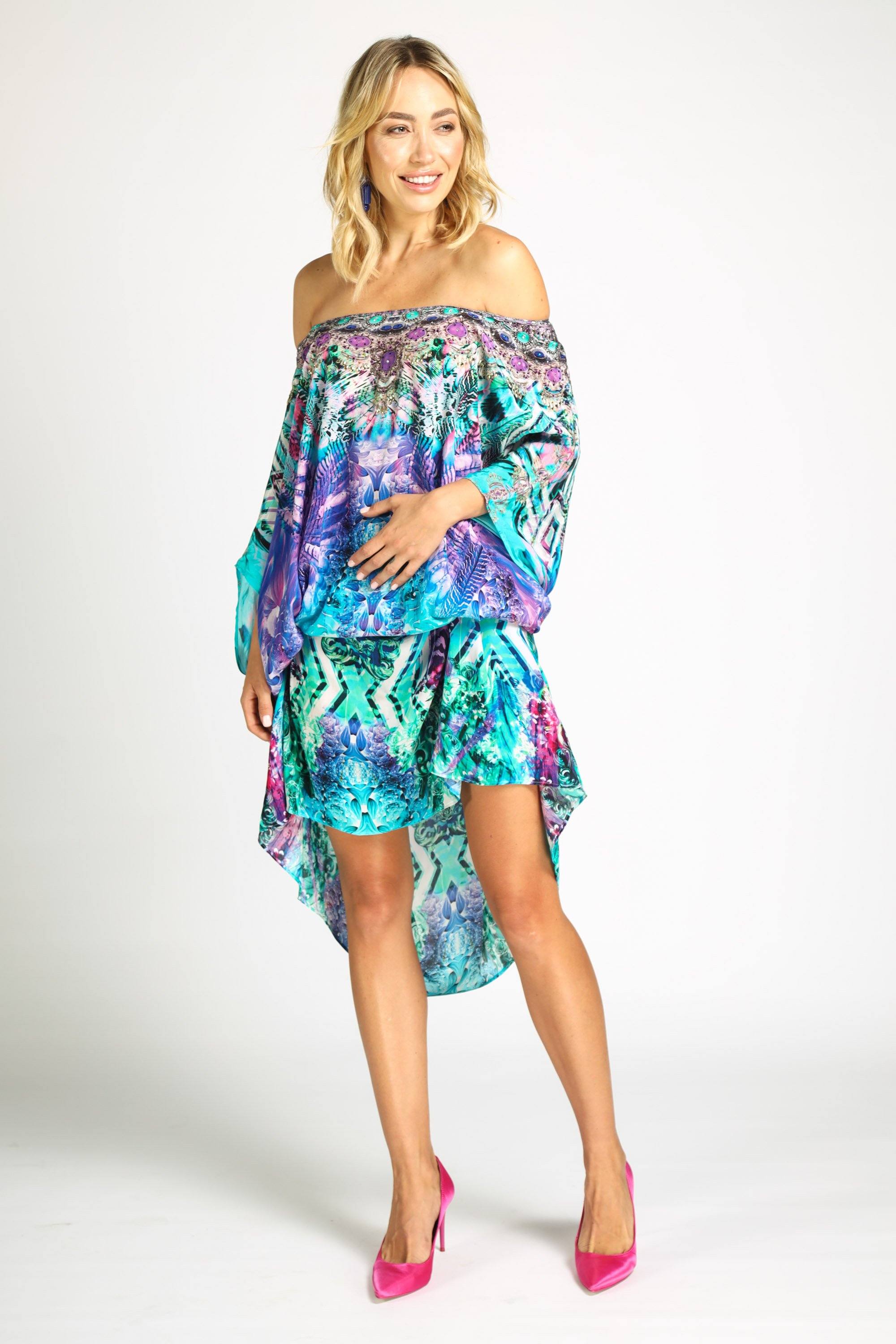 INDIGO SUMMER - Box Kaftan - TheSwankStore