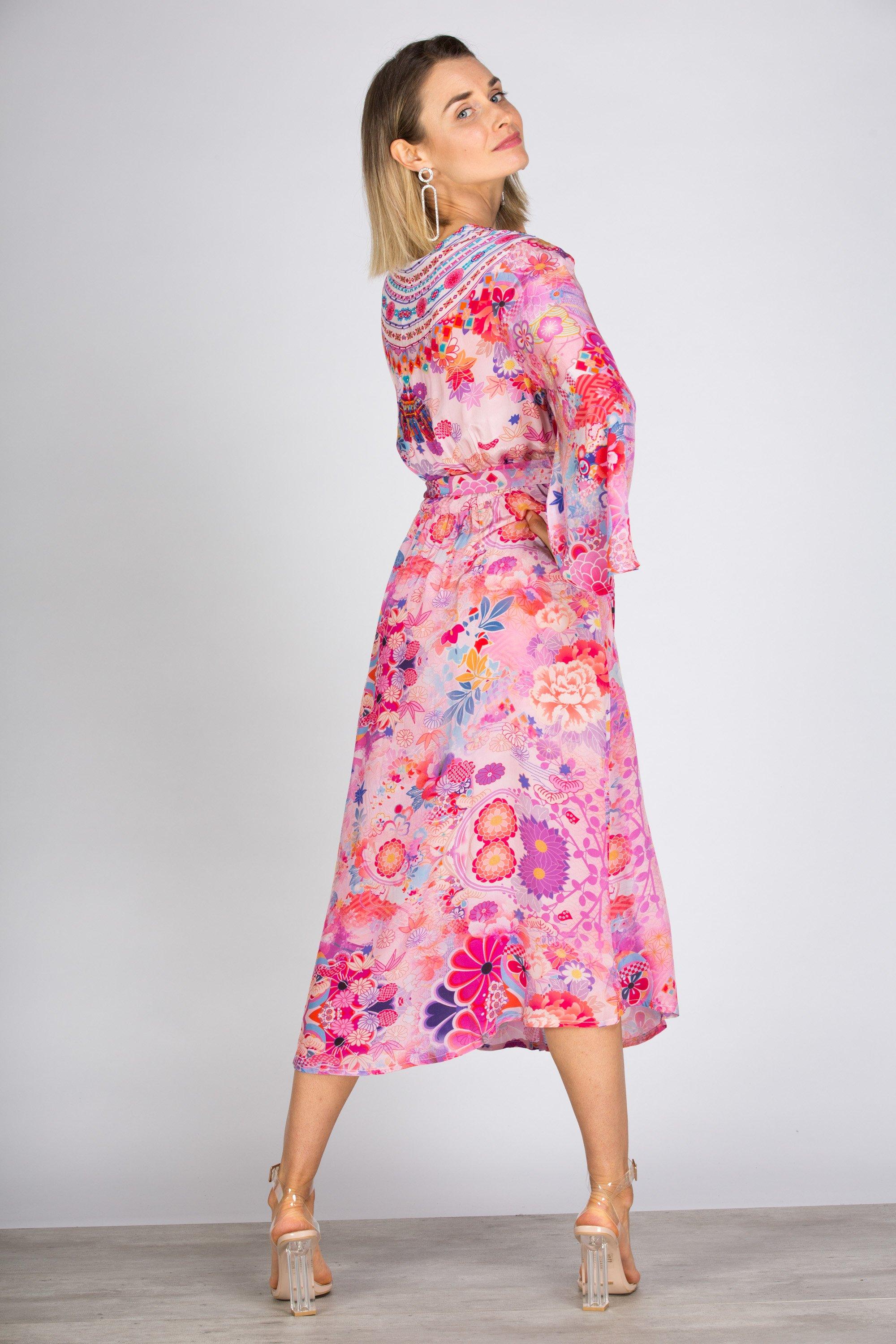 CHERRY BLOSSOM - KIMONO DRESS - TheSwankStore