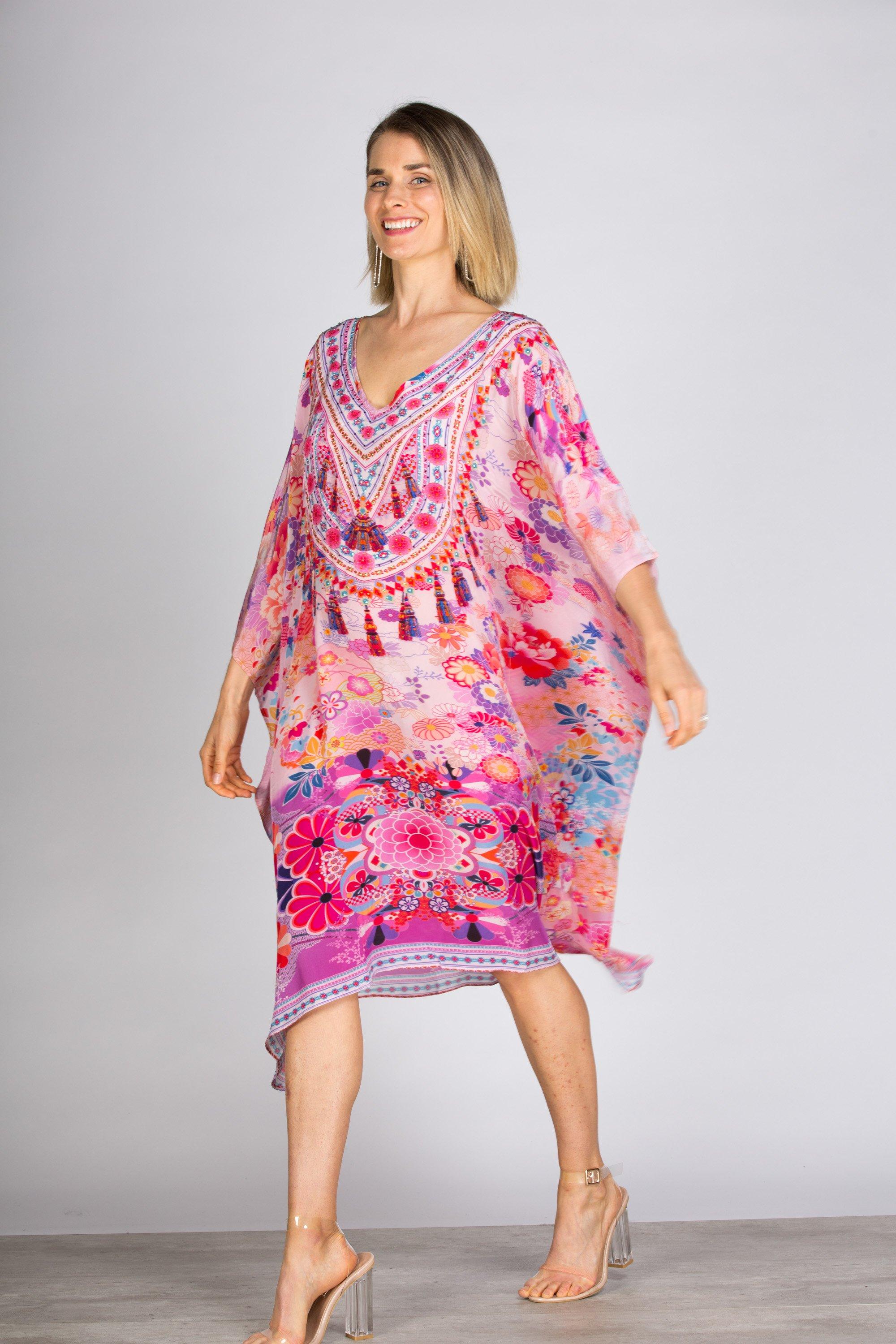 CHERRY BLOSSOM - SHORT KAFTAN - TheSwankStore