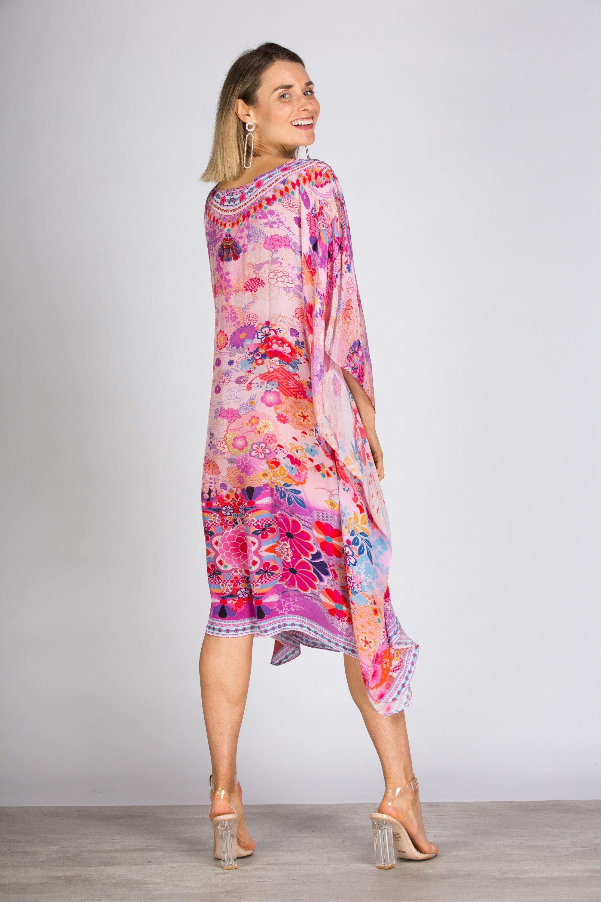 CHERRY BLOSSOM - SHORT KAFTAN - TheSwankStore