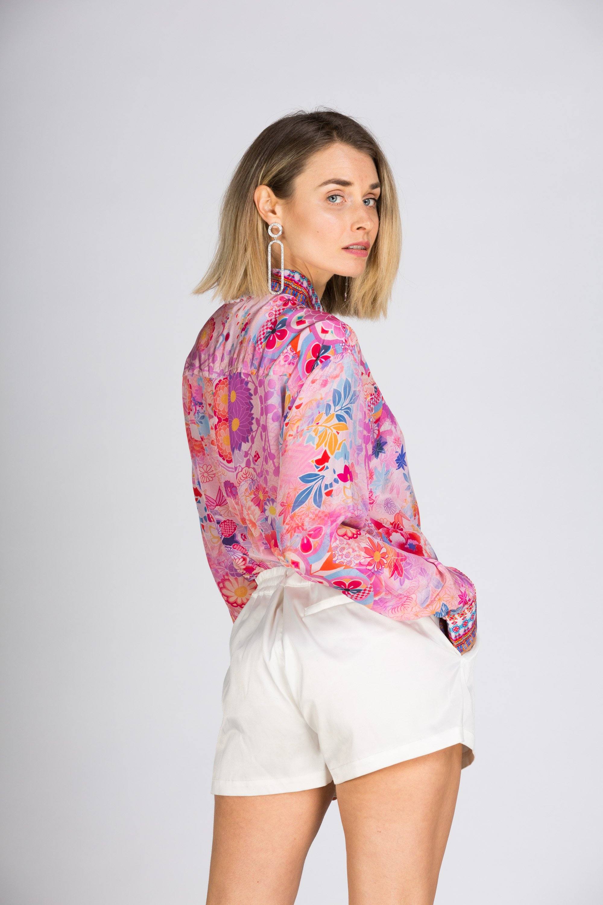 CHERRY BLOSSOM - COLLAR SHIRT - TheSwankStore